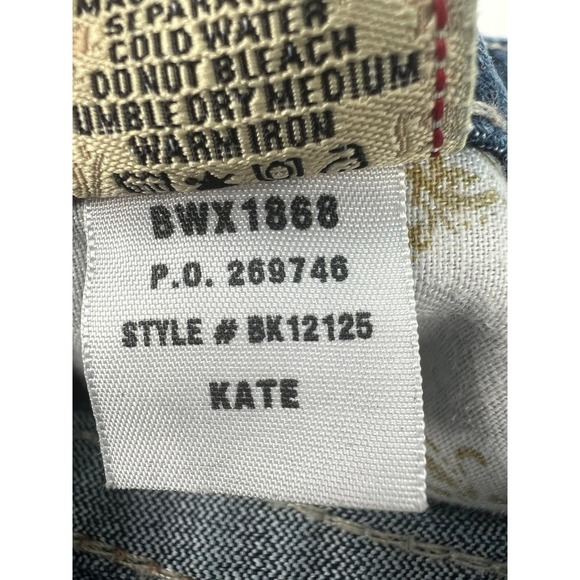 BKE Kate medium wash denim jean capri pants size 29 - Picture 6 of 6